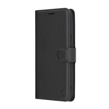 Hülle für Google Pixel 9a, Techsuit, Leather Folio, Schwarz