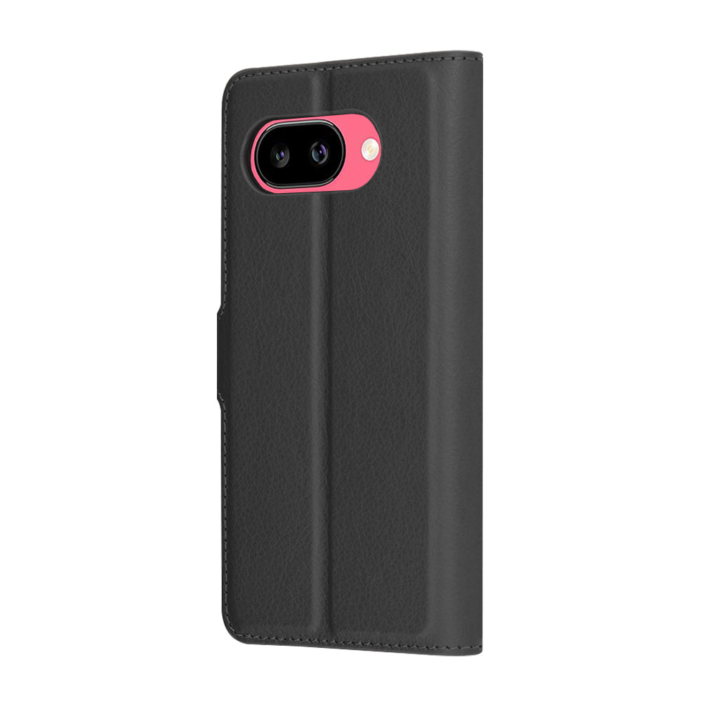 Hülle für Google Pixel 9a, Techsuit, Leather Folio, Schwarz