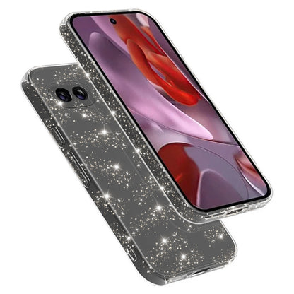 Hülle für Google Pixel 9a, Techsuit, SparkleSkin, Transparent