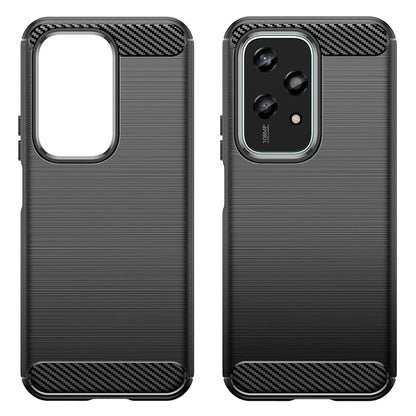 Hülle für Honor 200 Lite, Techsuit, Carbon, Schwarz