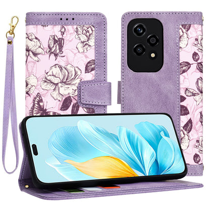 Hülle für Honor 200 Lite, Techsuit, FlipCraft, Lila