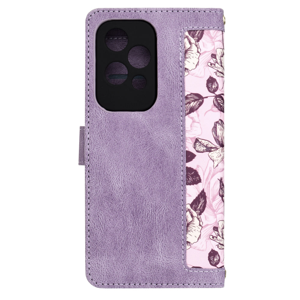 Hülle für Honor 200 Lite, Techsuit, FlipCraft, Lila