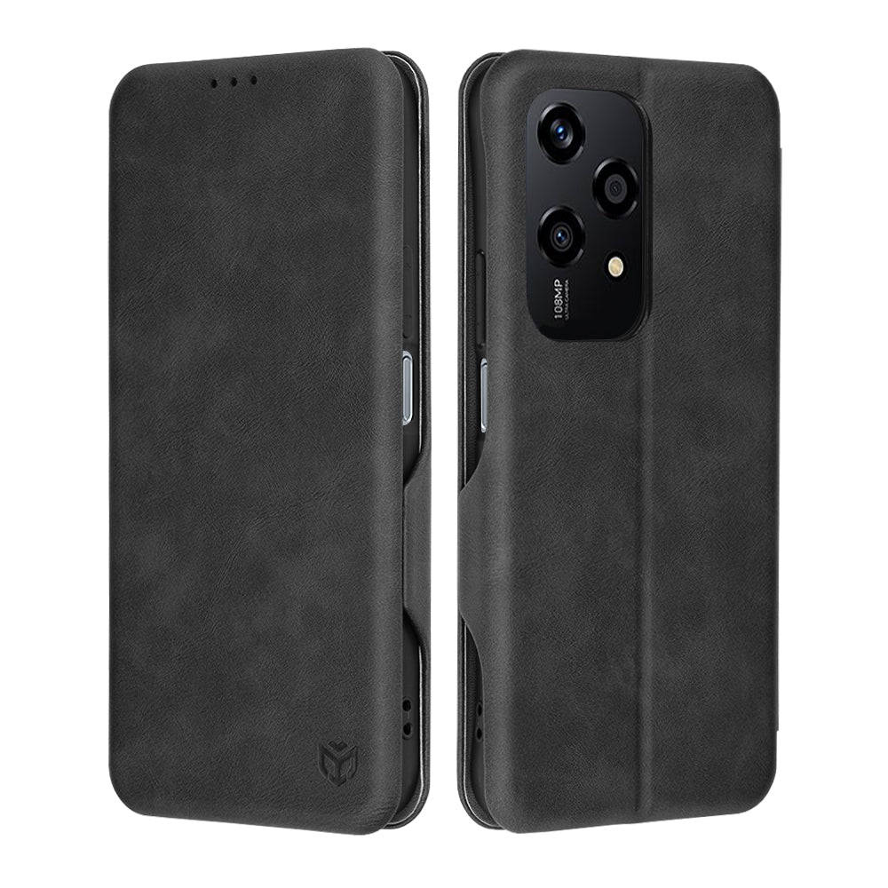 Hülle für Honor 200 Lite, Techsuit, Safe Wallet Plus, Schwarz