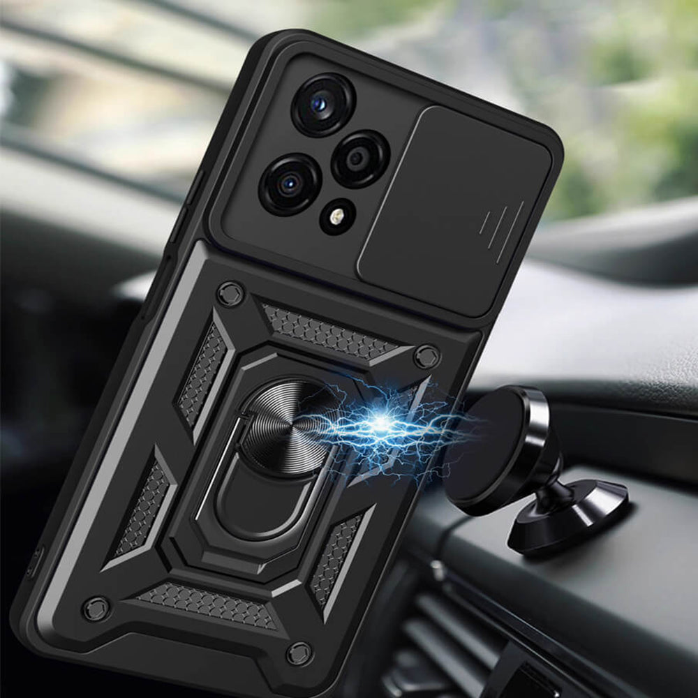 Hülle für Honor 200 Pro, Techsuit, CamShield, Schwarz