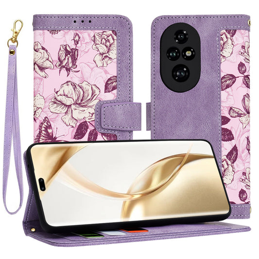 Hülle für Honor 200 Pro, Techsuit, FlipCraft, Lila