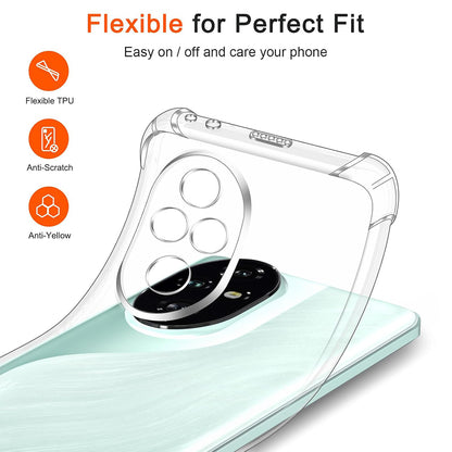 Hülle für Honor 200 Pro, Techsuit, stoßfest klar, transparent