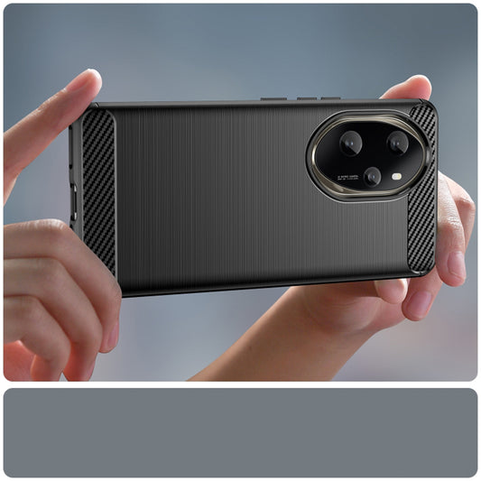 Hülle für Honor 200, Techsuit, Carbon, Schwarz
