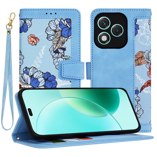 Hülle für Honor 400 Lite, Techsuit, FlipCraft, Blau