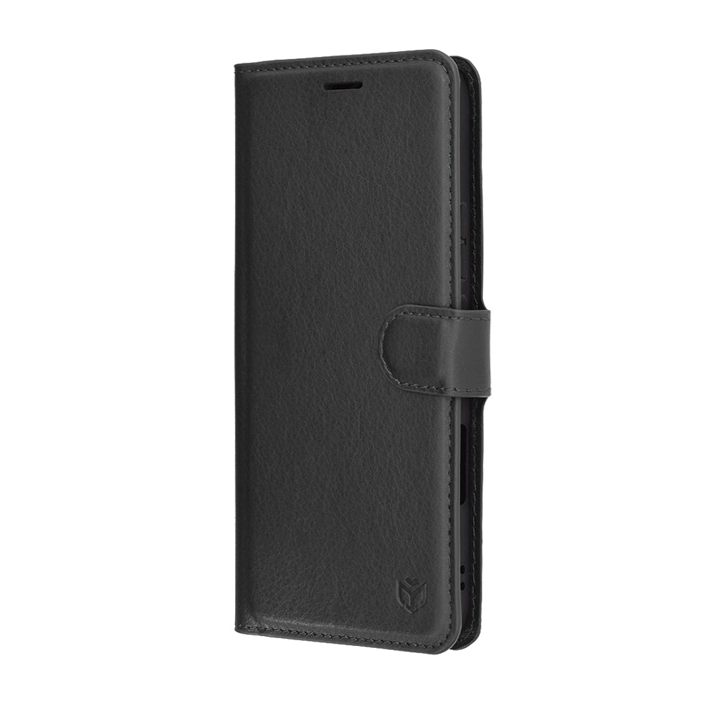 Hülle für Honor 400 Lite, Techsuit, Leder-Folio, Schwarz