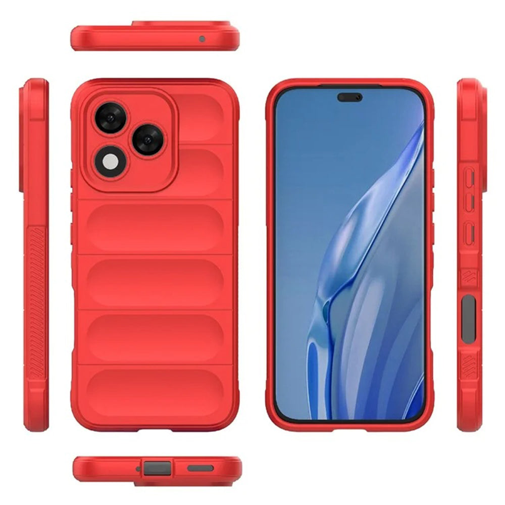 Hülle für Honor 400 Lite, Techsuit, Magic Shield, Rot