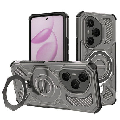 Hülle für Honor 400 Pro, Techsuit, Carbon Shield Pro, Rauchgrau