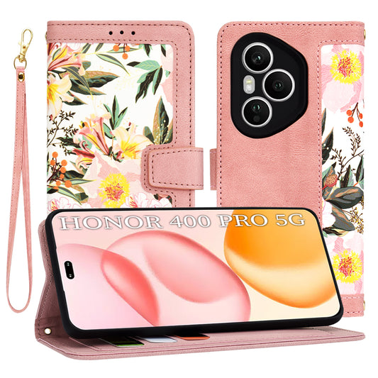 Hülle für Honor 400 Pro, Techsuit, FlipCraft, Rosa
