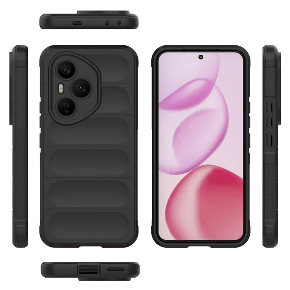 Hülle für Honor 400 Pro, Techsuit, Magic Shield, Schwarz