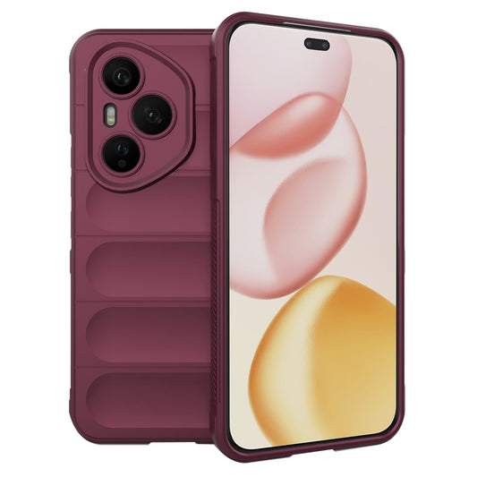 Hülle für Honor 400 Pro, Techsuit, Magic Shield, Weinrot