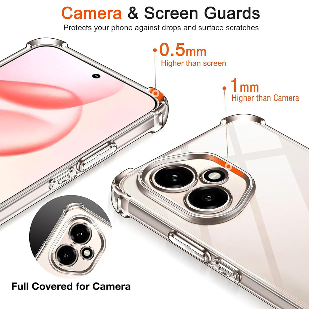 Hülle für Honor 400 Pro, Techsuit, stoßfest klar, transparent