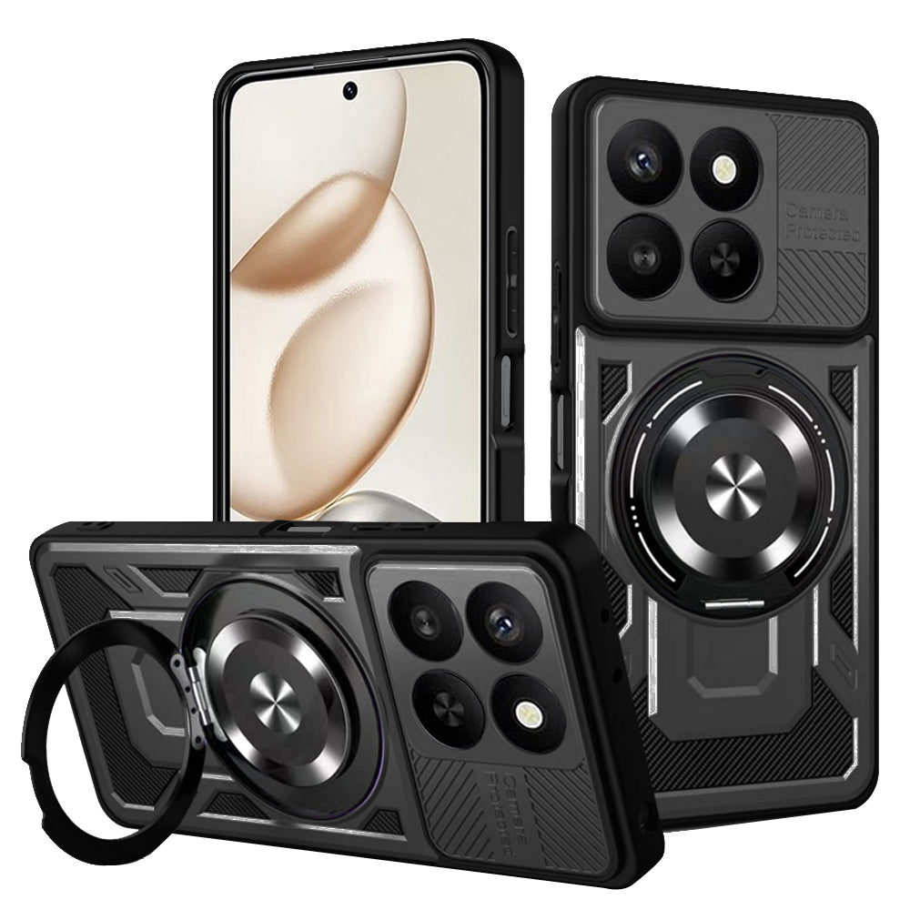 Hülle für Honor 400 Smart 4G / X7d 4G / 400 Smart 5G, Techsuit, RuggedCam, Schwarz