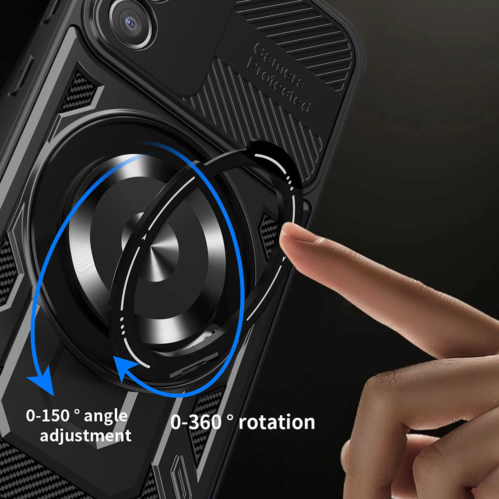 Hülle für Honor 400 Smart 4G / X7d 4G / 400 Smart 5G, Techsuit, RuggedCam, Schwarz