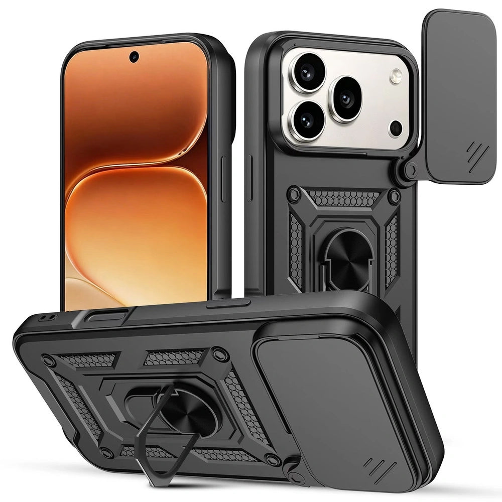 Hülle für Honor 600 Pro, OEM, CamShield, Schwarz