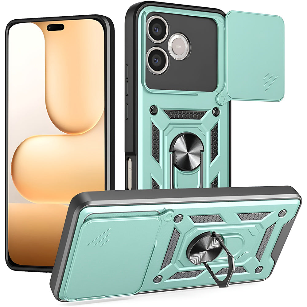 Case for Honor 600 Lite, Techsuit, CamShield, Green