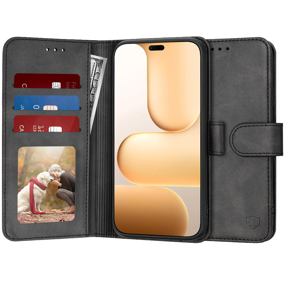 Hülle für Honor 600 Lite, Techsuit, Diary Book, Schwarz