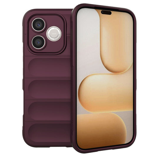 Hülle für Honor 600 Lite, Techsuit, Magic Shield, Weinrot