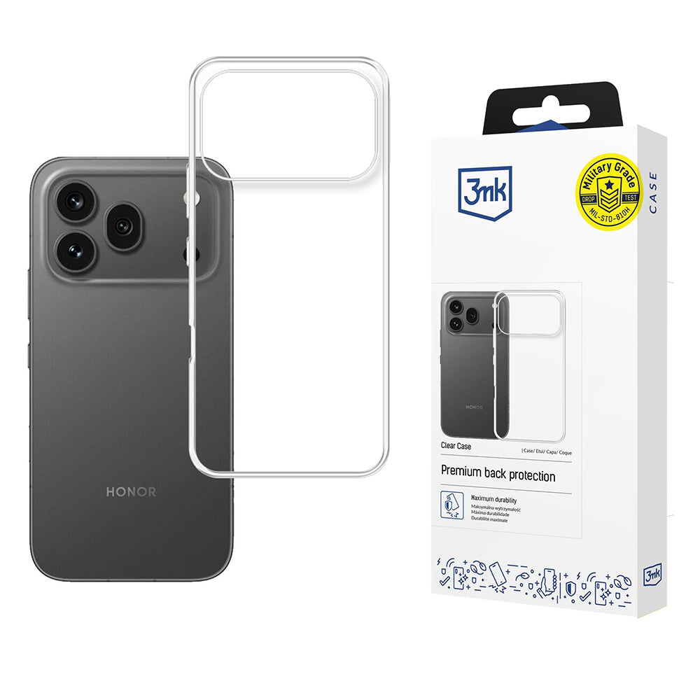 Hülle für Honor 600 Pro, 3MK, Klar, Transparent