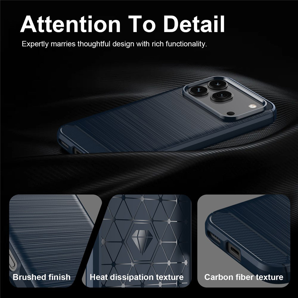 Hülle für Honor 600 Pro / 600, Techsuit, Carbon, Blau