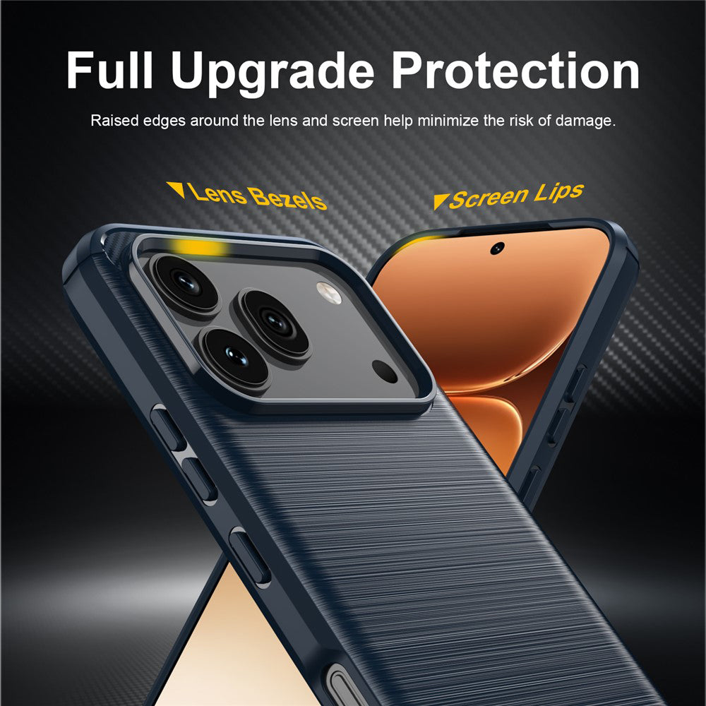 Hülle für Honor 600 Pro / 600, Techsuit, Carbon, Blau