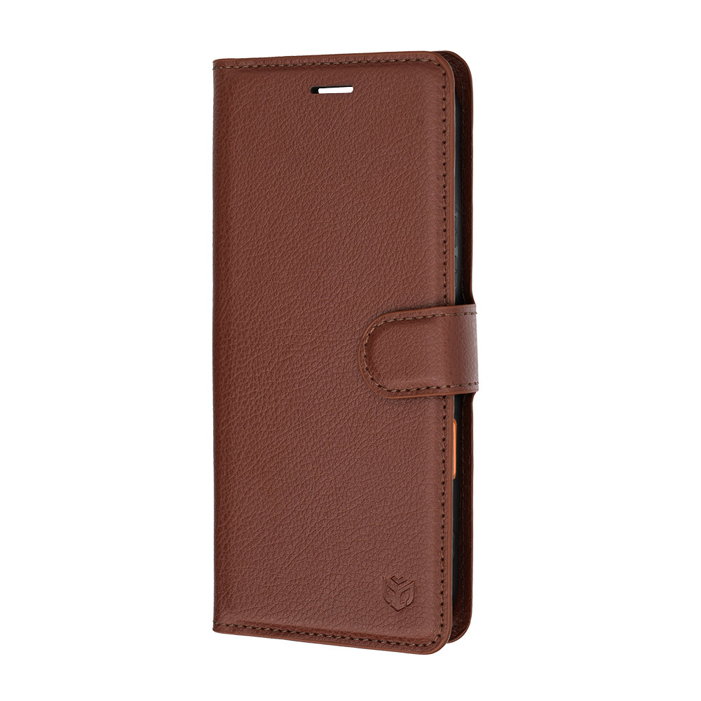 Hülle für Honor 600 Pro / 600, Techsuit, Leder-Folio, Braun
