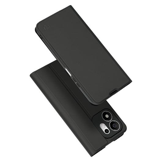 Hülle für Honor 600 Smart, Techsuit, Magskin Book Long Blitz Cutout, Schwarz