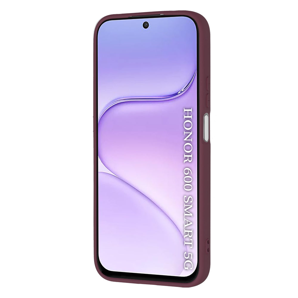 Hülle für Honor 600 Smart, Techsuit, SoftFlex, Weinrot