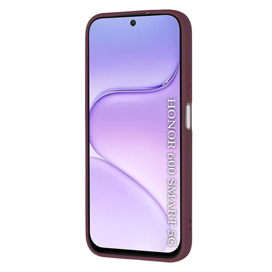 Hülle für Honor 600 Smart, Techsuit, SoftFlex, Weinrot