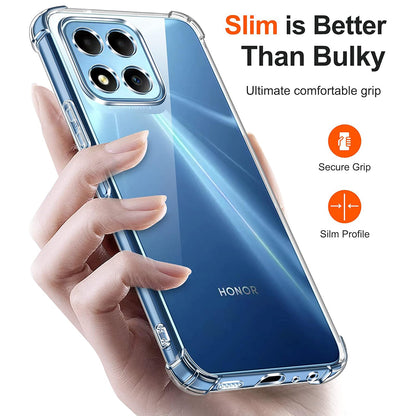 Hülle für Honor 70 Lite / X6 / X8 5G, Techsuit, stoßfest klar, transparent