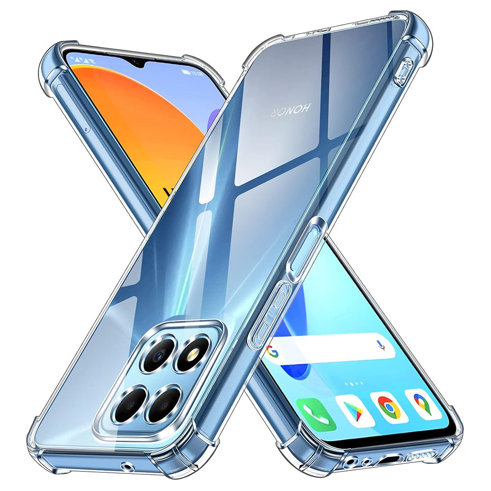 Hülle für Honor 70 Lite / X6 / X8 5G, Techsuit, stoßfest klar, transparent