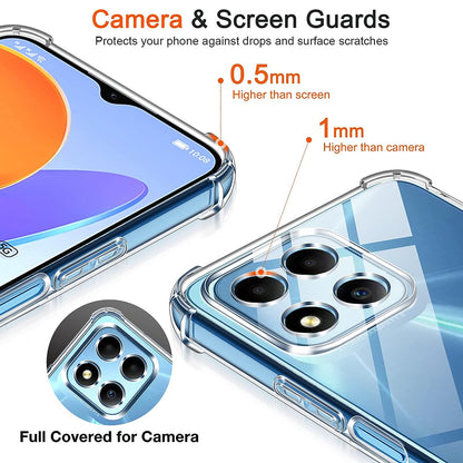 Hülle für Honor 70 Lite / X6 / X8 5G, Techsuit, stoßfest klar, transparent