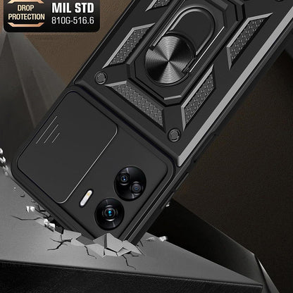 Hülle für Honor 90 Lite, Techsuit, CamShield, Schwarz