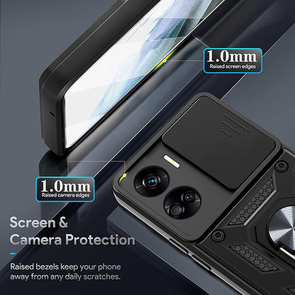 Hülle für Honor 90 Lite, Techsuit, CamShield, Schwarz