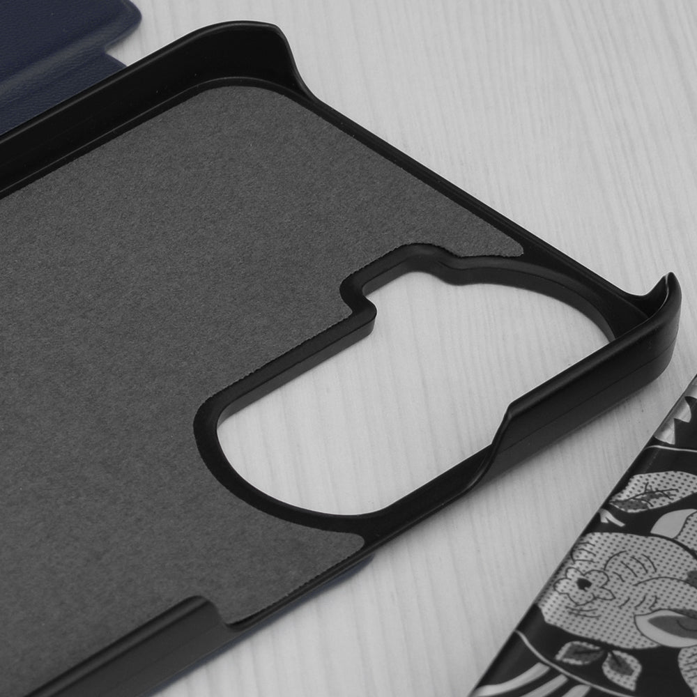 Case for Honor 90 Lite, Techsuit, eFold, Dark Blue