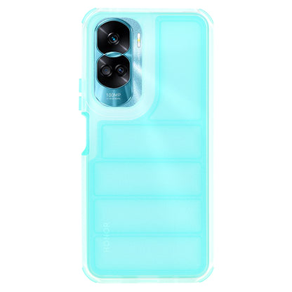 Hülle für Honor 90 Lite, Techsuit, Wave Shield, Türkis