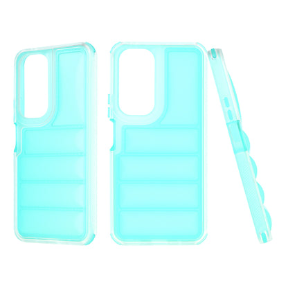 Hülle für Honor 90 Lite, Techsuit, Wave Shield, Türkis