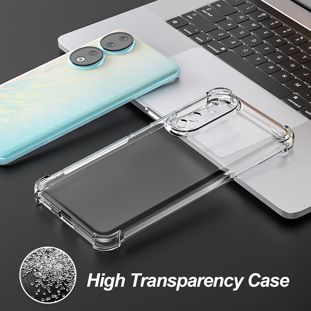 Hülle für Honor 90 Pro, Techsuit, stoßfest klar, transparent