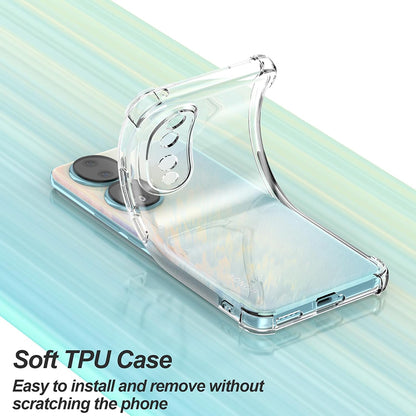 Hülle für Honor 90 Pro, Techsuit, stoßfest klar, transparent
