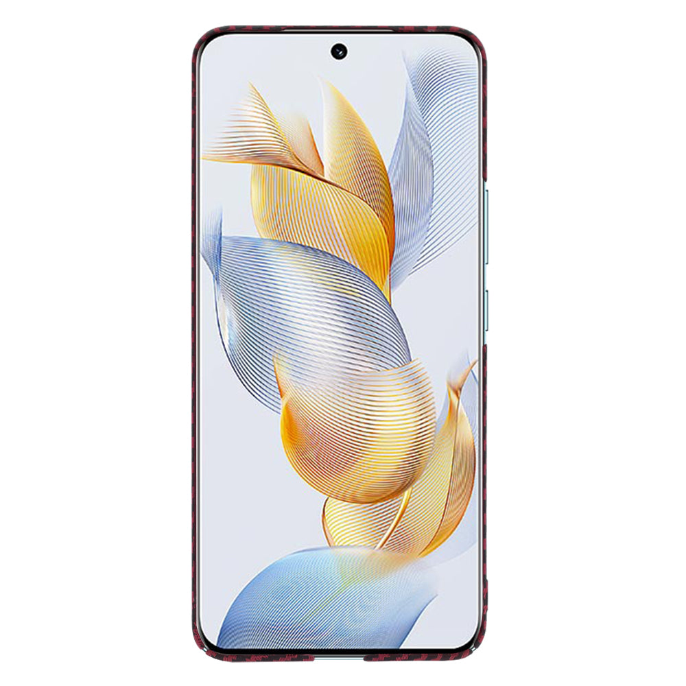 Hülle für Honor 90, Techsuit, Carbonite FiberShell, Rot