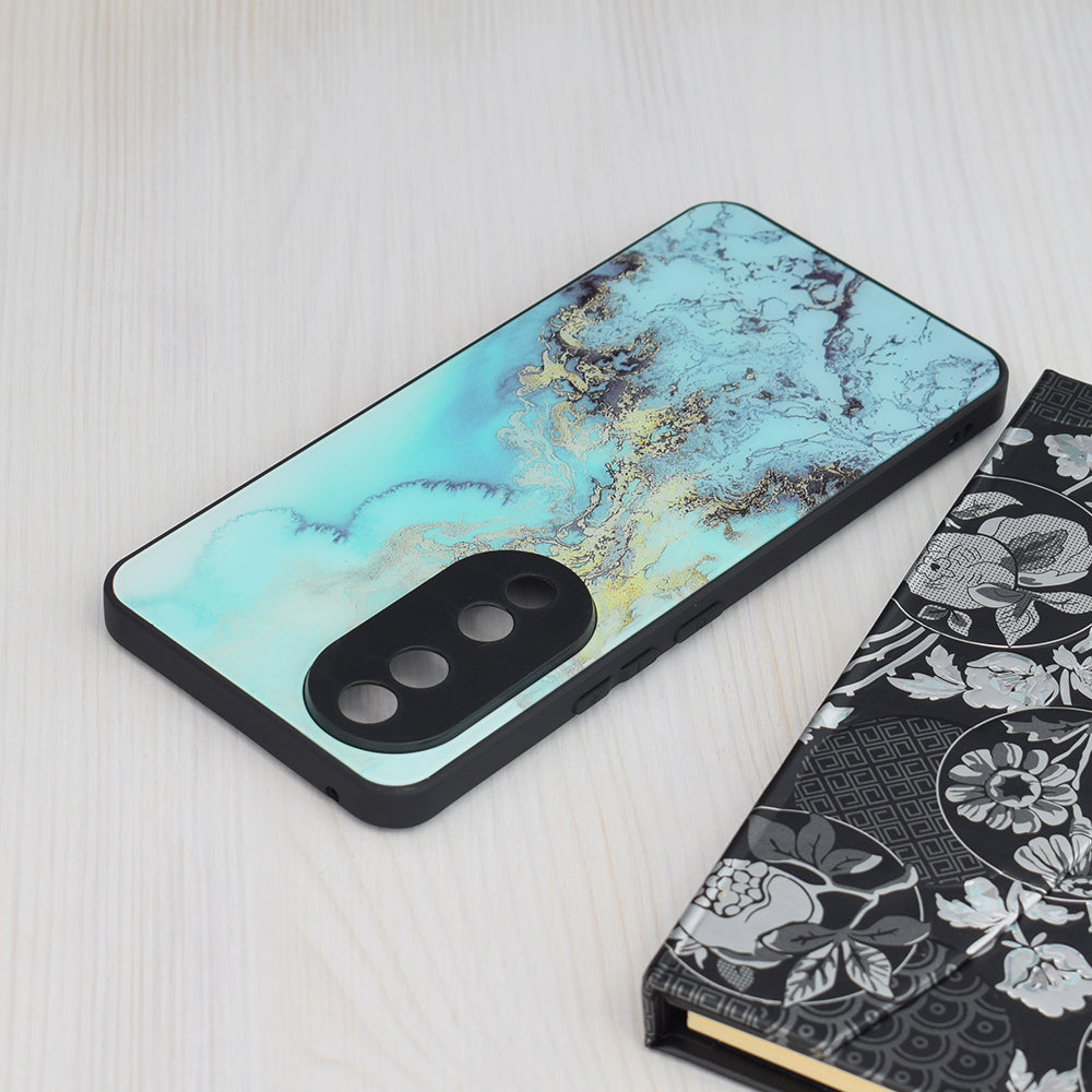 Hülle für Honor 90, Techsuit, Glaze, Blau