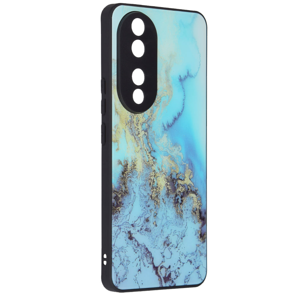 Hülle für Honor 90, Techsuit, Glaze, Blau