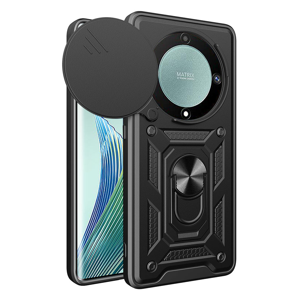 Case for Honor Magic5 Lite, Techsuit, CamShield, Black