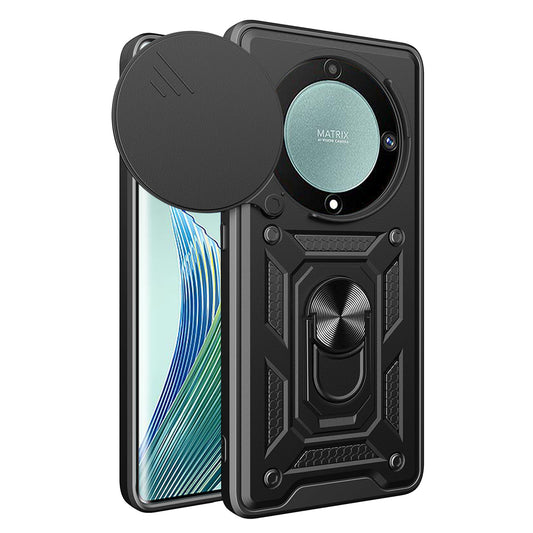 Hülle für Honor Magic5 Lite, Techsuit, CamShield, Schwarz