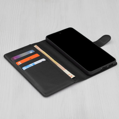 Case for Honor Magic5 Pro, Techsuit, Leather Folio, Black