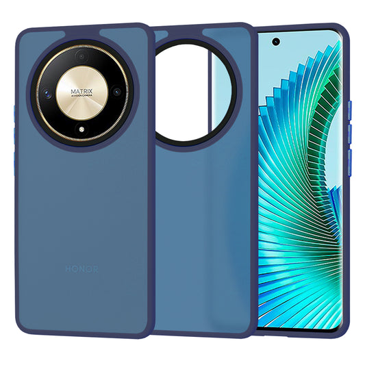 Hülle für Honor Magic6 Lite, Techsuit, HaloFrost, Marineblau