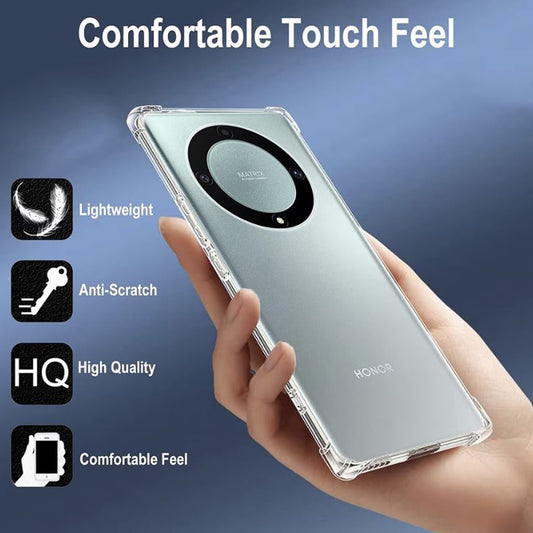 Hülle für Honor Magic6 Lite, Techsuit, stoßfest klar, transparent